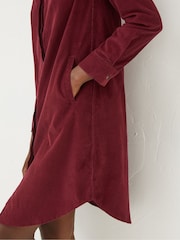 FatFace Red Chester Cord Dress - Image 3 of 5