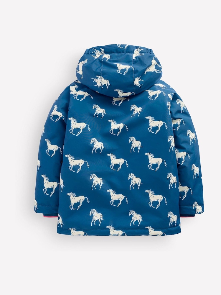 Boden Blue Sherpa Lined Anorak - Image 2 of 5