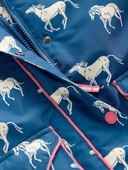 Boden Blue Sherpa Lined Anorak - Image 3 of 5