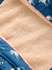 Boden Blue Sherpa Lined Anorak - Image 5 of 5