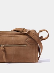 Mint Velvet Natural Annie Suede Cross-Body Bag - Image 2 of 3