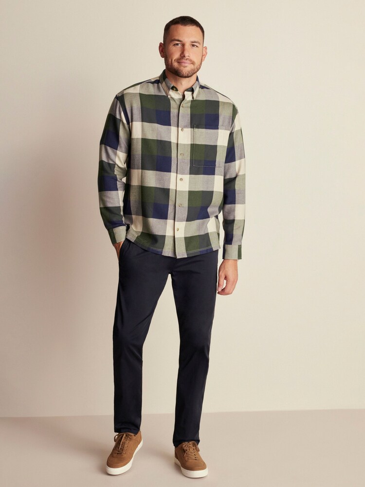 Green Check Long Sleeve Shirt - Image 2 of 7 Green Check Long Sleeve Shirt - Image 2 of 7
