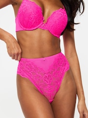 Ann Summers Pink High Waist Sexy Lace Knickers - Image 3 of 5