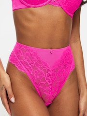 Ann Summers Pink High Waist Sexy Lace Knickers - Image 4 of 5