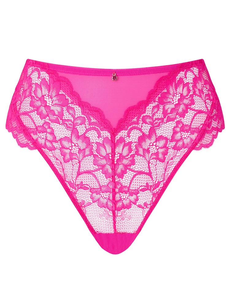Ann Summers Pink High Waist Sexy Lace Knickers - Image 5 of 5