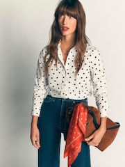 Boden Cream The New Sienna Cotton Shirt - Image 3 of 5