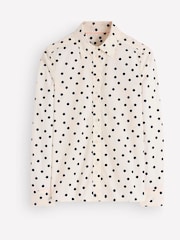Boden Cream The New Sienna Cotton Shirt - Image 5 of 5