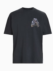 AllSaints Black Beast Short Sleeve Crew T-Shirt - Image 7 of 7