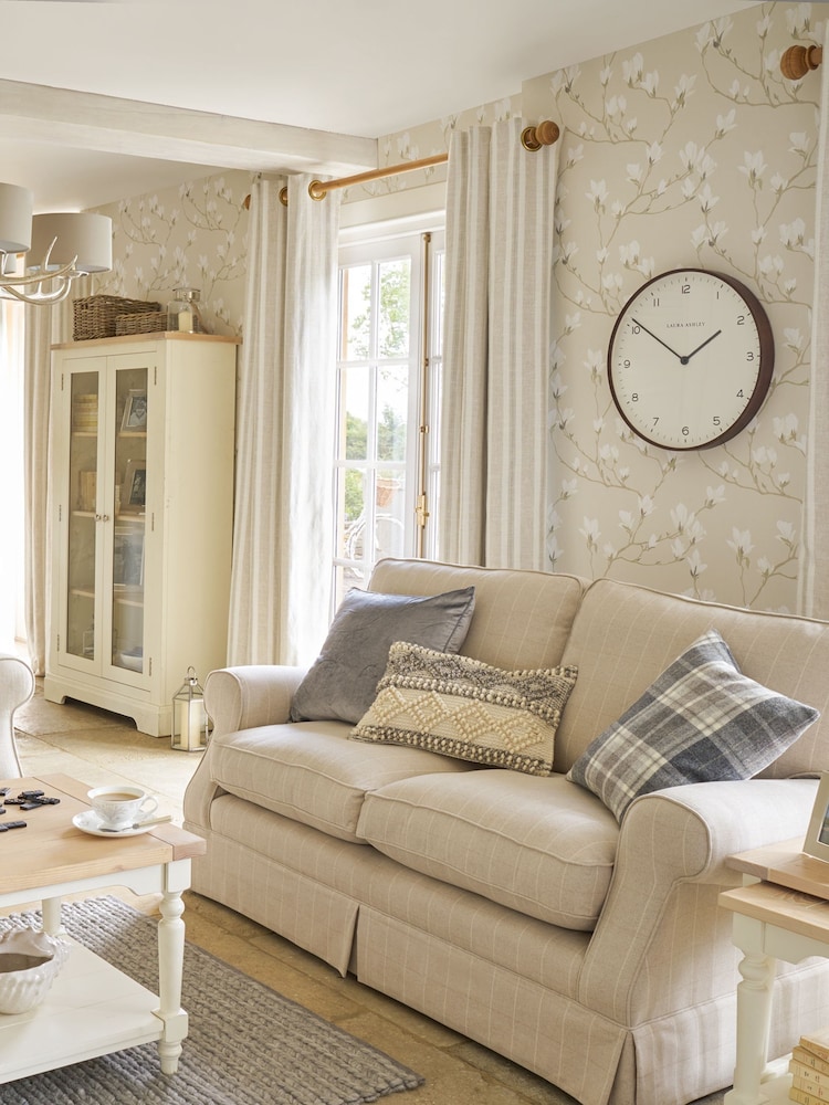 Laura Ashley Natural Magnolia Grove A4 Wallpaper Sample - Image 1 of 2