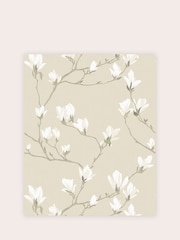 Laura Ashley Natural Magnolia Grove A4 Wallpaper Sample - Image 2 of 2
