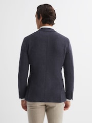Reiss Airforce Blue Freemans Modern Fit Wool Blend Single Breasted Blazer - Image 5 of 7