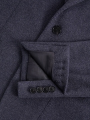 Reiss Airforce Blue Freemans Modern Fit Wool Blend Single Breasted Blazer - Image 6 of 7