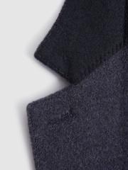 Reiss Airforce Blue Freemans Modern Fit Wool Blend Single Breasted Blazer - Image 7 of 7