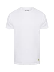 Lyle & Scott Grey/White/Navy Blue Lounge T-Shirts 3 Pack - Image 3 of 5