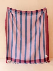 TBCo Berry Bold Check Wool Blanket - Image 1 of 4