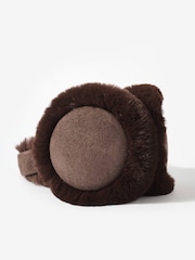 Mint Velvet Brown Faux Fur Earmuffs - Image 4 of 5