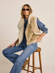 Gilet en fausse fourrure de velours Mint Velvet - Image 1 de 8
