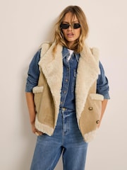 Gilet en fausse fourrure de velours Mint Velvet - Image 6 de 8