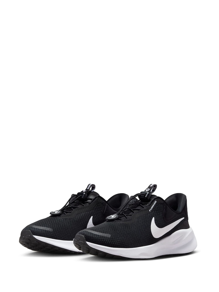 Nike Black Revolution 7 EasyOn Road Running Trainers - Image 2 of 11