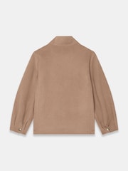 Mint Velvet Brown Wool Blend Hand Finished Bomber Jacket - Image 7 of 7