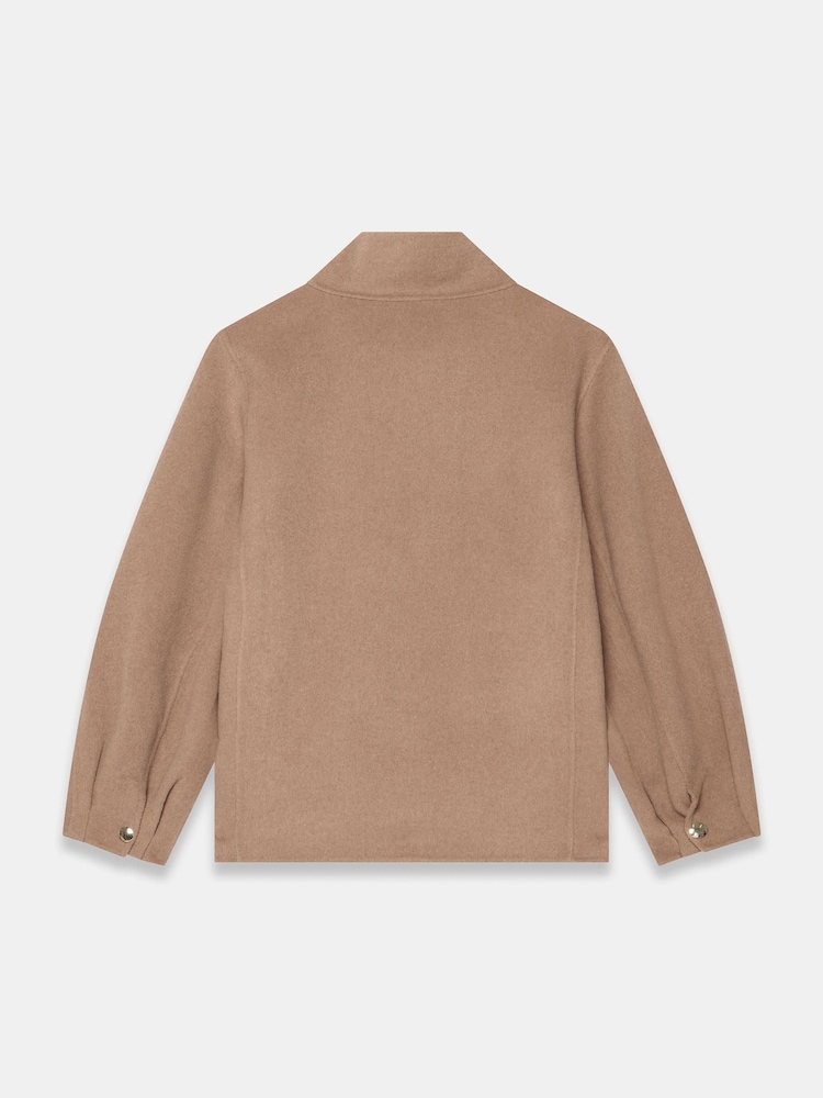 Mint Velvet Brown Wool Blend Hand Finished Bomber Jacket - Image 7 of 7 Mint Velvet Brown Wool Blend Hand Finished Bomber Jacket - Image 7 of 7