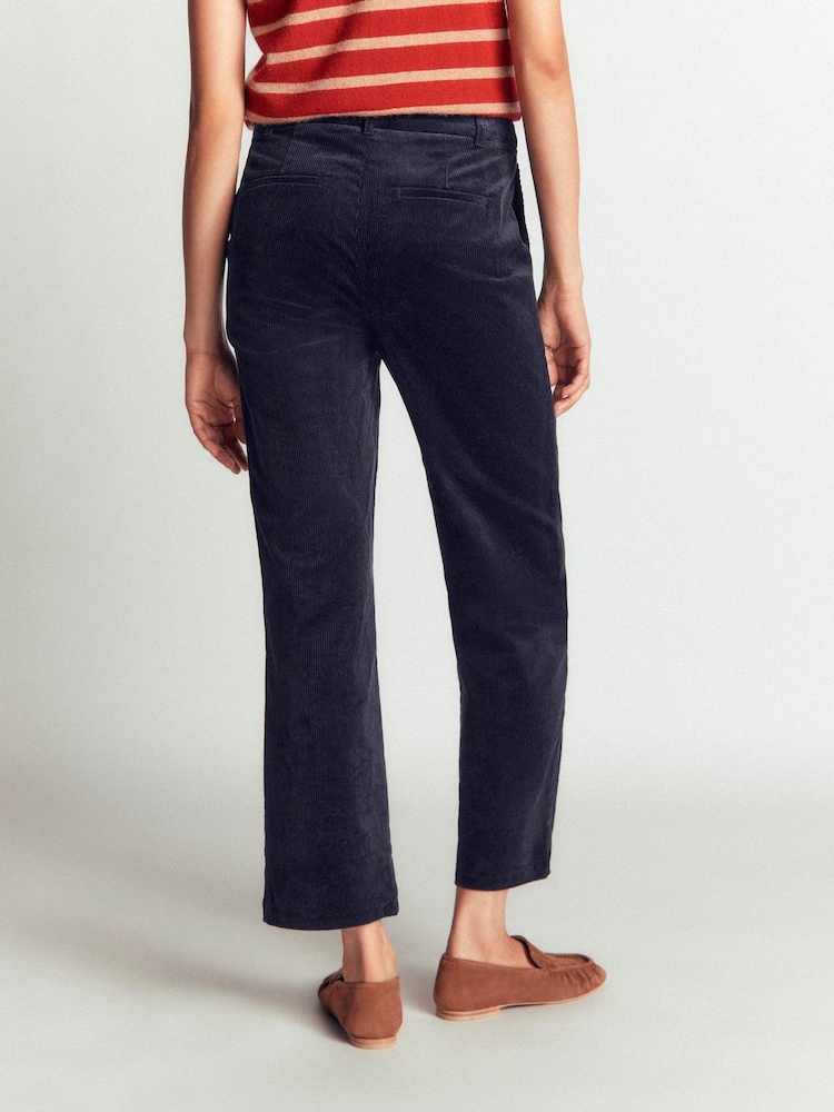 Boden Blue Canonbury Cord 7/8 Trousers - Image 2 of 5 Boden Blue Canonbury Cord 7/8 Trousers - Image 2 of 5
