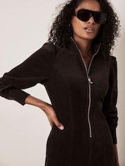 Mint Velvet Corduroy Zip Mini Dress - Εικόνα 3 από 7
