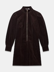 Mint Velvet Corduroy Zip Mini Dress - Εικόνα 6 από 7