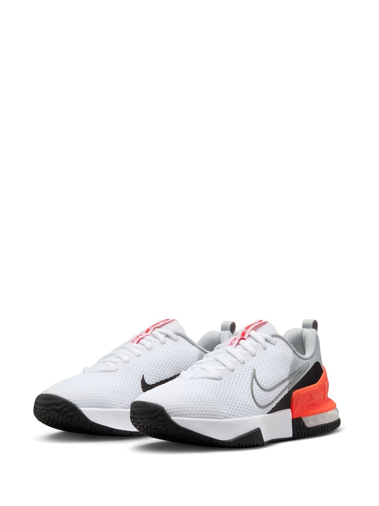 Nike Grey/Orange Air Max Alpha 6 Trainers - Image 6 of 11