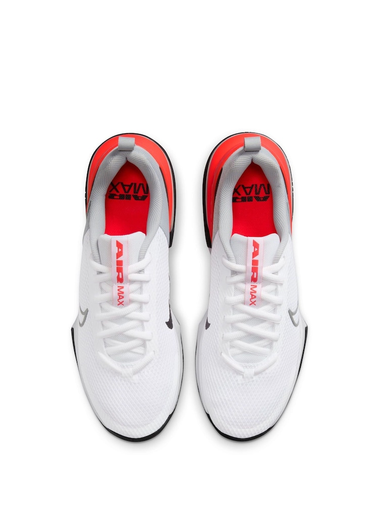 Nike Grey/Orange Air Max Alpha 6 Trainers - Image 8 of 11