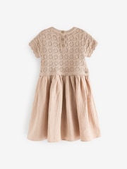Neutral Crochet Flower Dress (3mths-7yrs) - Image 10 of 13