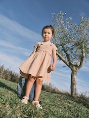 Neutral Crochet Flower Dress (3mths-7yrs) - Image 2 of 13