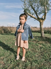 Neutral Crochet Flower Dress (3mths-7yrs) - Image 3 of 13