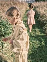 Neutral Crochet Flower Dress (3mths-7yrs) - Image 4 of 13
