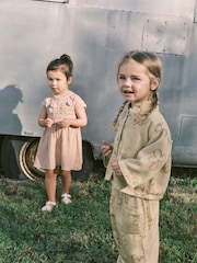 Neutral Crochet Flower Dress (3mths-7yrs) - Image 5 of 13