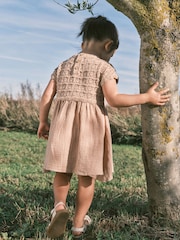 Neutral Crochet Flower Dress (3mths-7yrs) - Image 7 of 13