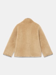 Mint Velvet Brown Faux Fur Toggle Jacket - Image 8 of 8