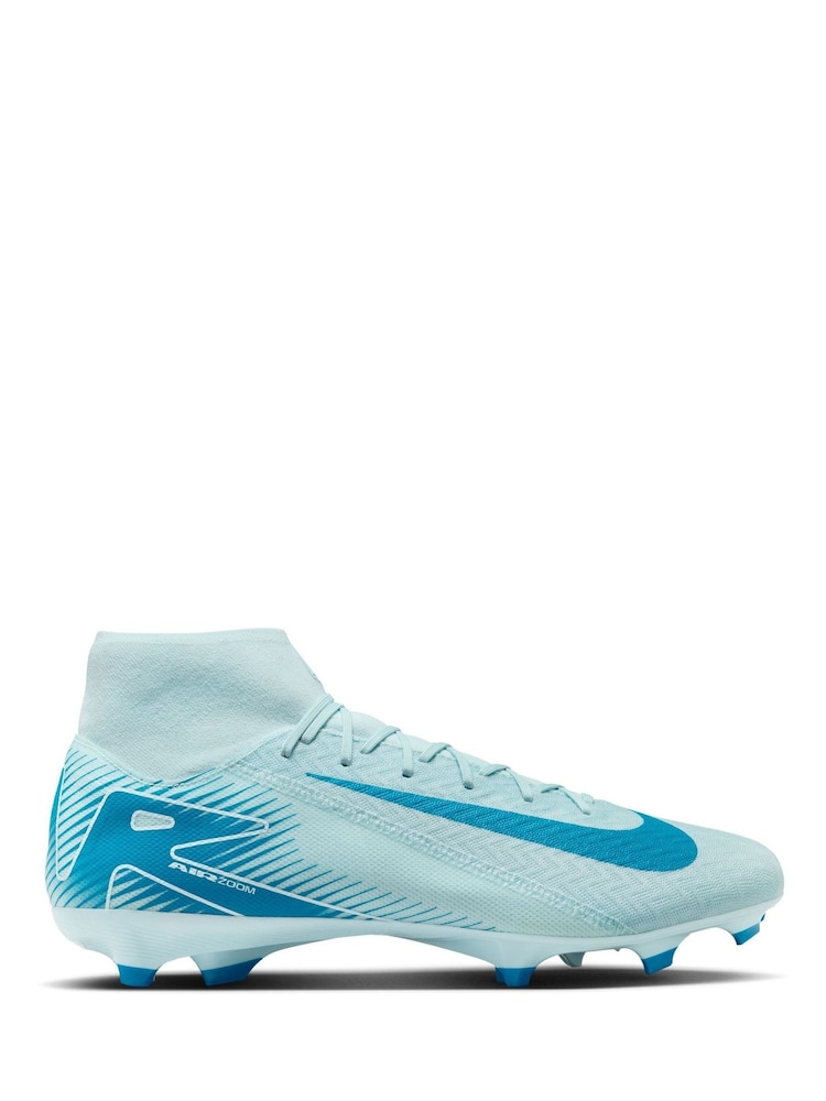Парящий/белый - Футбольные бутсы Nike Adults Zoom Superfly Academy Ground - Image 1 of 10