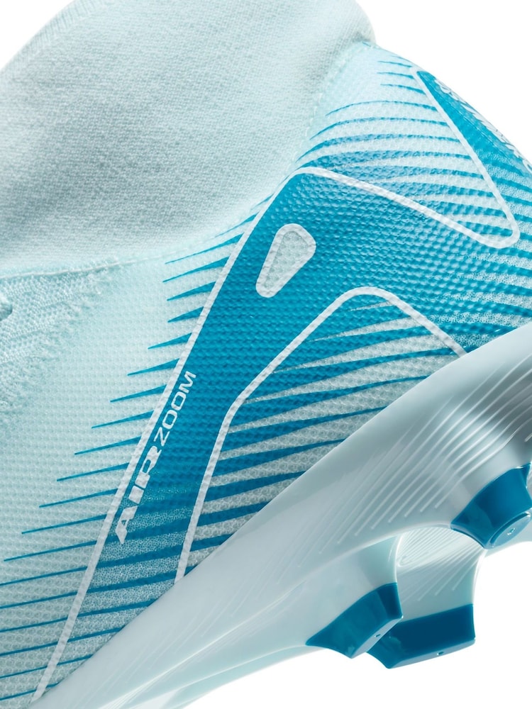 Парящий/белый - Футбольные бутсы Nike Adults Zoom Superfly Academy Ground - Image 10 of 10