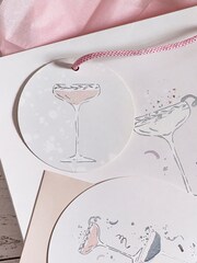Silver Prosecco Gift Bag and Card Set - Image 2 of 3