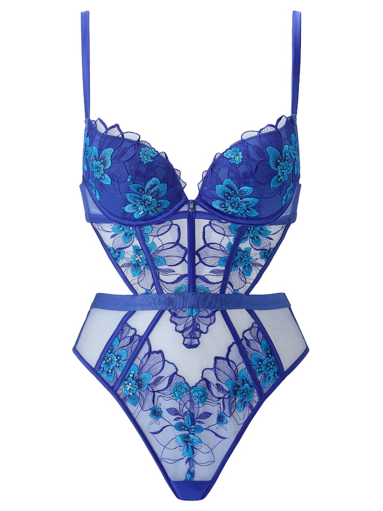 Ann Summers Neon Moon Floral Embroidery Mesh Padded Body - Bilde 5 av 5 Ann Summers Neon Moon Floral Embroidery Mesh Padded Body - Bilde 5 av 5