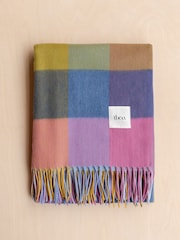 TBCo Pink Geo Lambswool Blanket - Image 2 of 3
