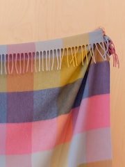 TBCo Pink Geo Lambswool Blanket - Image 3 of 3