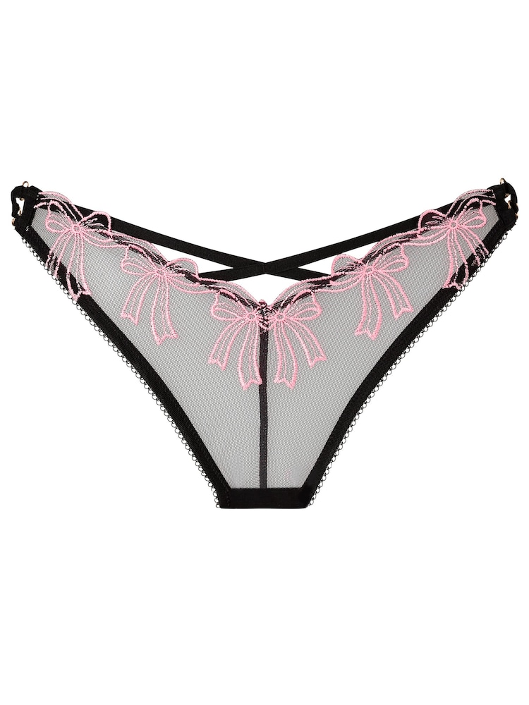 Ann Summers Sweet Embrace Brazilian-Slip mit Schleifenstickerei - Bild 5 von 5