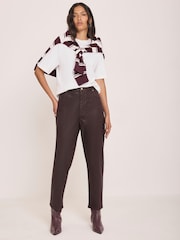 أحمر - جينز مطلي ضيق من Mint Velvet - صورة 4 من 6