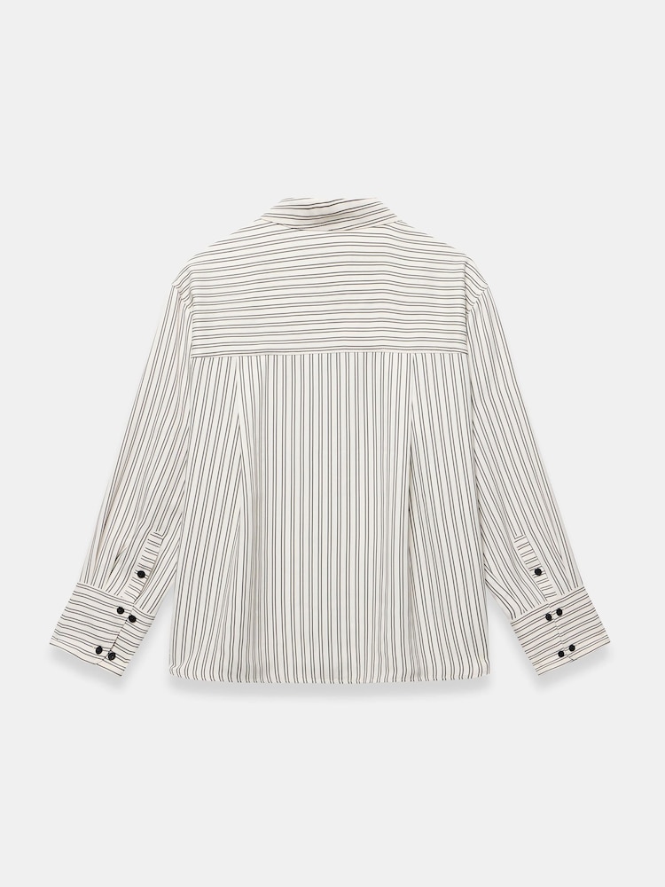 Mint Velvet Brown Stripe Shirt - Image 8 of 8 Mint Velvet Brown Stripe Shirt - Image 8 of 8