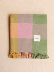 TBCo Green Bold Check Wool Blanket - Image 2 of 3