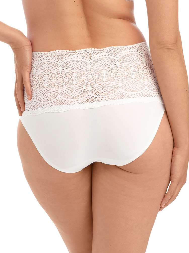 Fantasie White Brazillian Lace Ease Invisible Stretch Knickers - Image 2 of 4