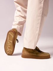 Clarks Brown Suede Torhill Hi Boots - Image 1 of 9