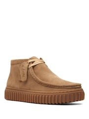 Clarks Brown Suede Torhill Hi Boots - Image 5 of 9
